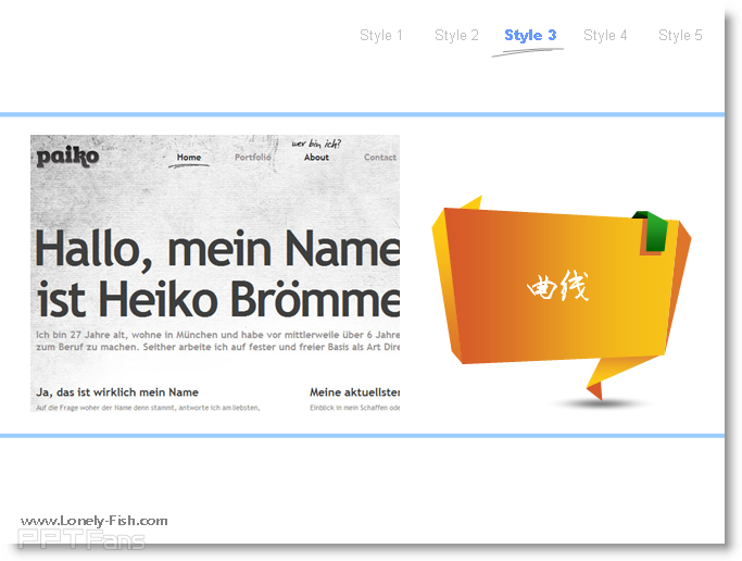 2013年03月10日 - Lonely Fish - 让PPT设计NEW一NEW